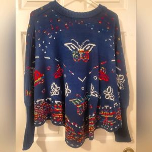 Womens poncho sweater
